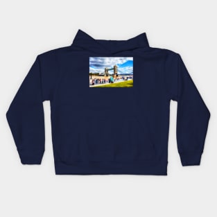 Tower Bridge Over The River Thames, London Kids Hoodie